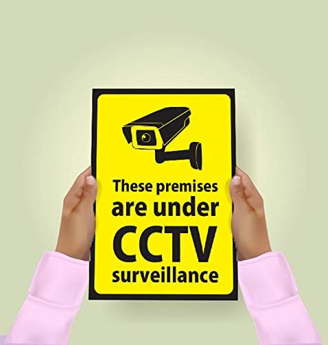 8xCCTV Sign Self Adhesive Warning Sign/Safety Sign/Security Sign/Vinyl Sticker (CCTV 01_08)