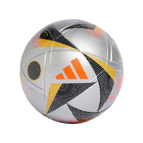 Ballon adidas EURO24 LGE taille 5 coloris Silver Metallic pour match de football