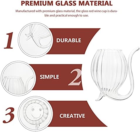 HEMOTON Glass 300ml Vampire Wine Glass Cocktail Glass Large Creative Clear Martini Drinking Cup for Cocktail Wine Juice Whiskey Home Bar Party Club Glassware Gift