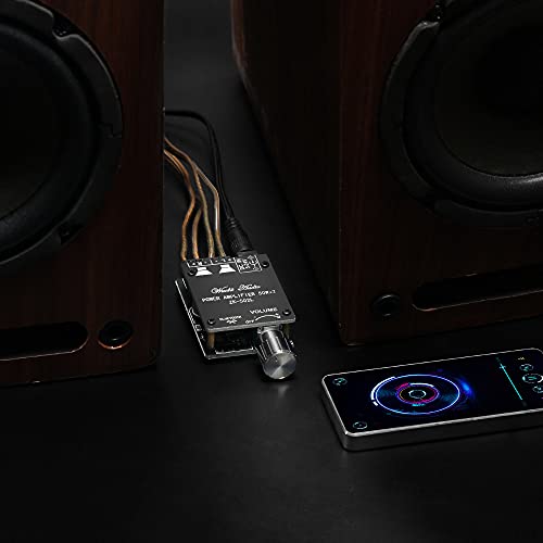UwayKey Bluetooth 5.0 Class D AMP Module for DIY Wireless Speaker (ZK-502L, 2 Channels, 100W)