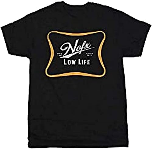 OJWKSXLL NOFX Band Low Life Always Lewd Miller Beer Logo T-Shirt Black(XX-Large) OJWKSXLL NOFX Band Low Life Always Lewd Miller Beer Logo T-Shirt Black(XX-Large)