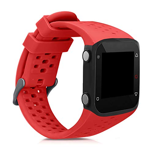 kwmobile Pulsera Compatible con Polar M400 / M430 - Brazalete de Silicona en Rojo Mate sin Fitness Tracker