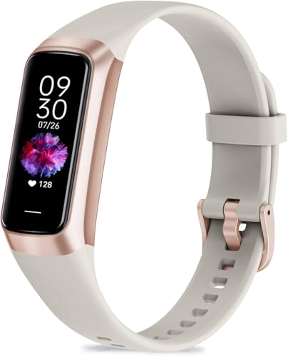 MORELOCO Fitness Tracker Smartwatch Herren Damen,24H Herzfrequenz- & Schlaftracking,Blutsauerstoff-Tracking, 20+ Sportmodi,1,1' AMOLED Display, Schrittzähler, IP67 wasserdicht für iOS Android (Weiß)