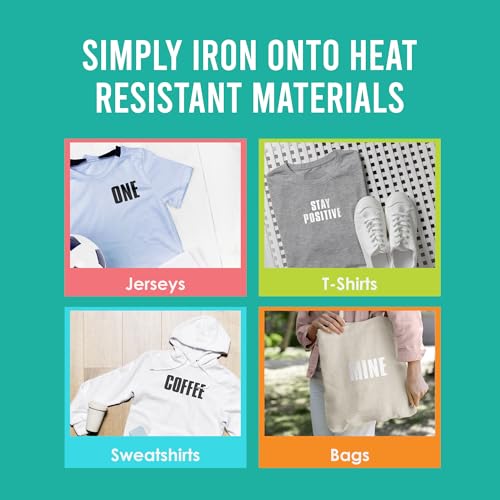 S.E.I 3-Inch Iron-on T-shirt Letters, Block Letter Flock Heat Transfers, Black by S·E·I - Used condition - Image 5