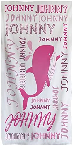 Personalised Beach Towel, Beach Towels for Kids, Kids Beach Towel, Beach Towels for Adults, Girls Boys Microfibre Lightweight Quick Dry Sand Free Beach Towel