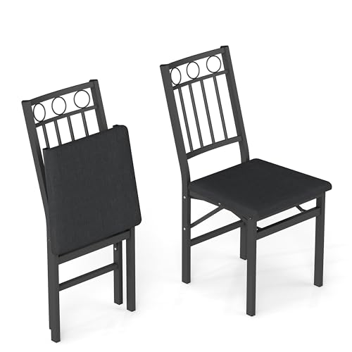 FILINGSKY Heavy-Duty Metal Folding Chair with...