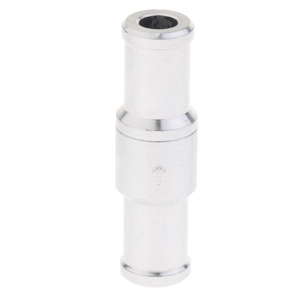 CALANDIS™ 2xAluminum Alloy Fuel Non Return Check Valve One Way Petrol Diesel Silver 12mm | Fasteners & Hardware-picture-10