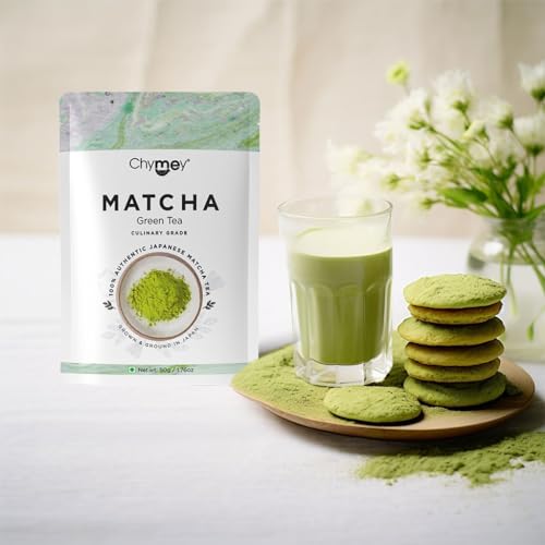 Image of Chymey Japanese Matcha Green Tea Powder | 100% Pure & Authentic (Culinary Matcha 50 Gm)