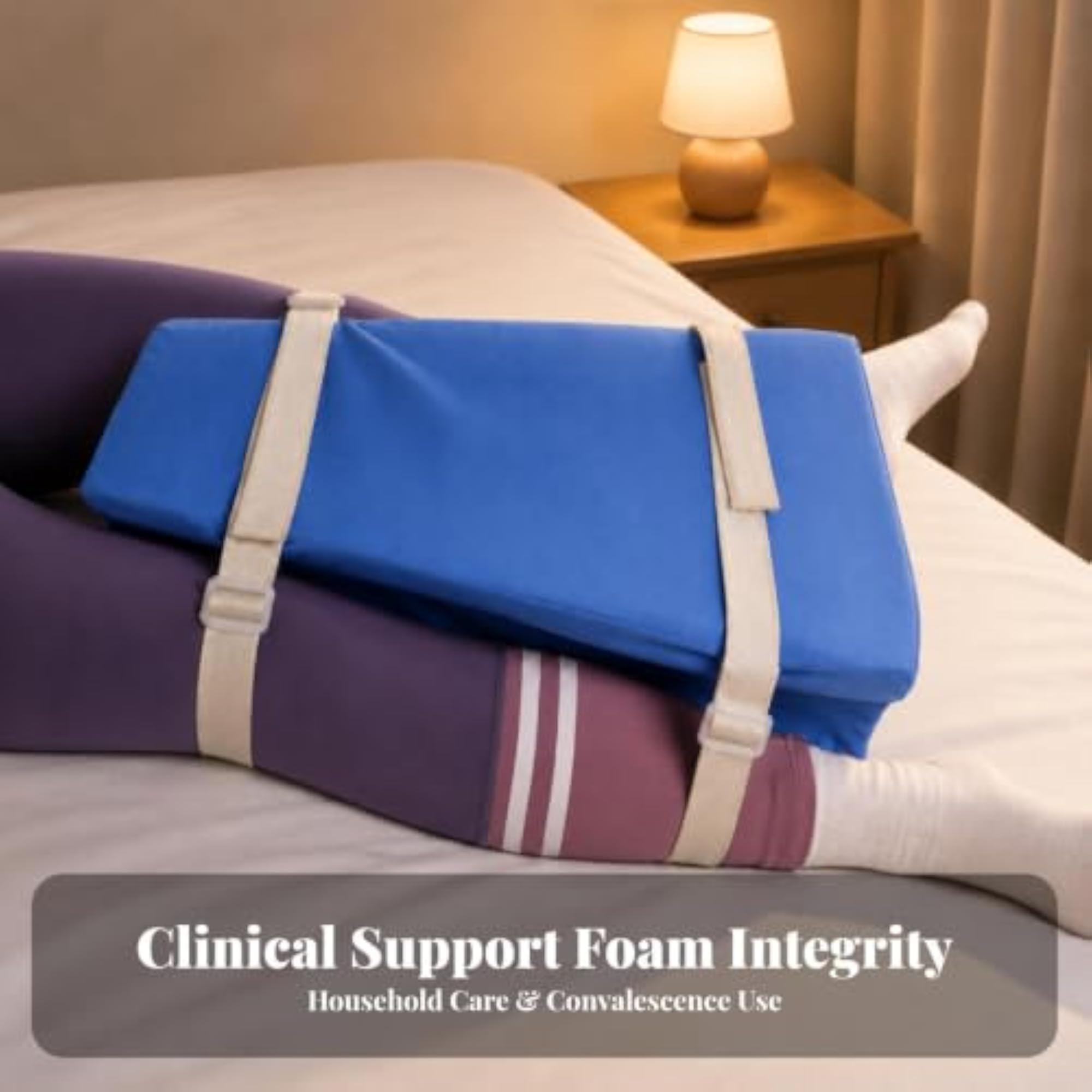 Contoured Leg Cushion with Groove, Removable Cover