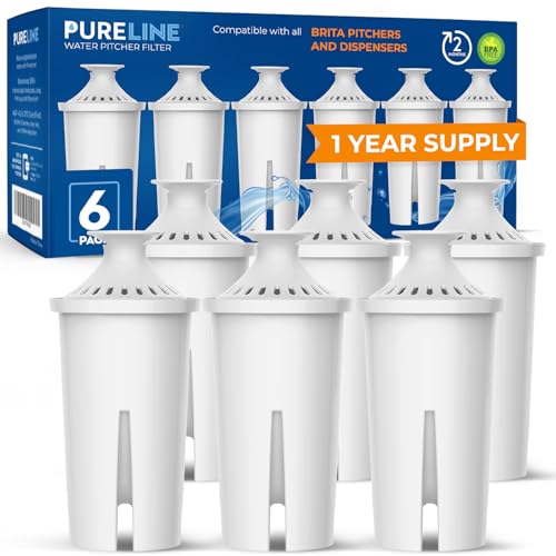 Pureline Replacement for Brita&reg; Filter, Pitchers and Dispensers, Classic 35557, OB03, Mavea&reg;...