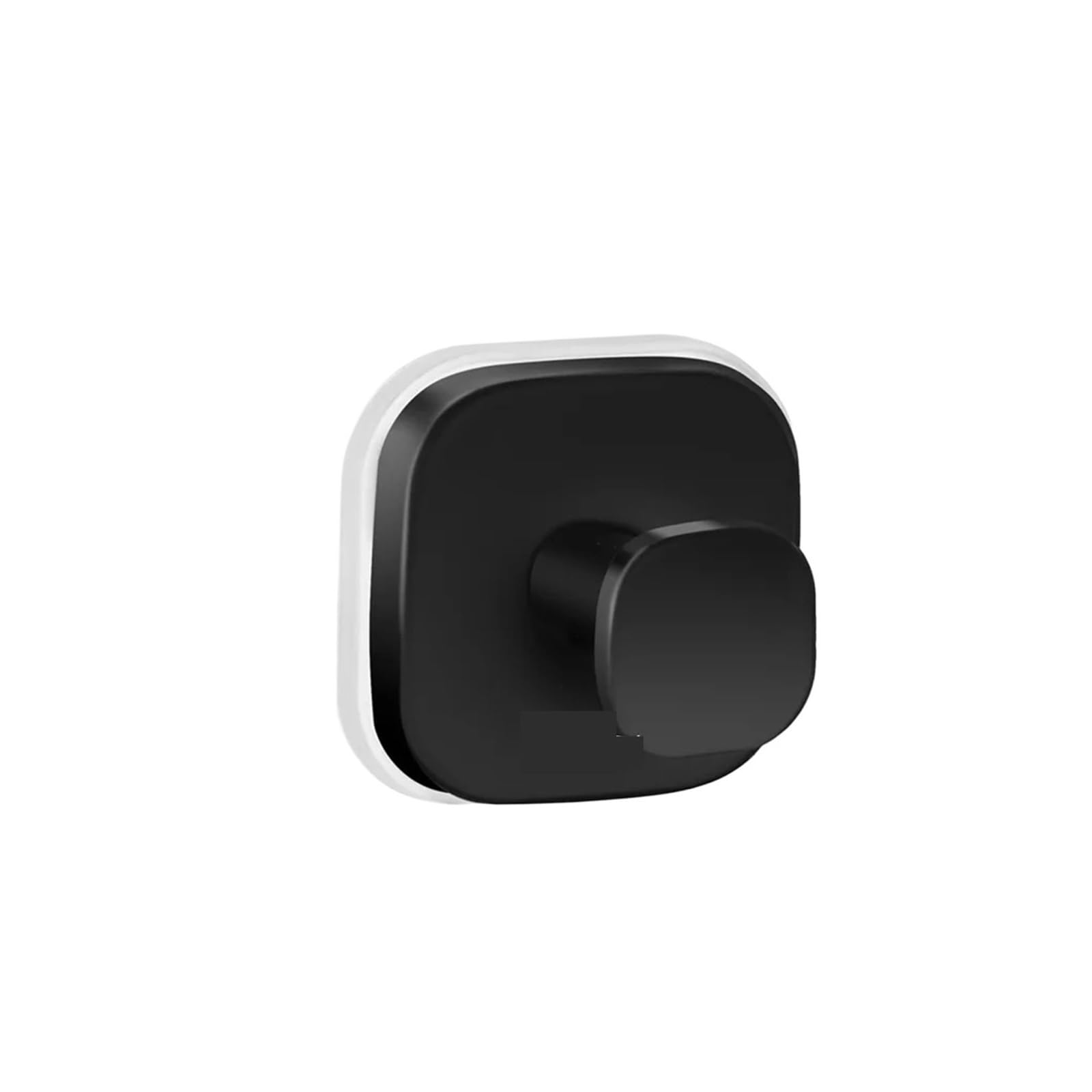 NKTFKQZJZ Square Stainless Steel Suction Cup Hooks Punch-Free Reusable Wall Hanger for Towels Clothes(Black)