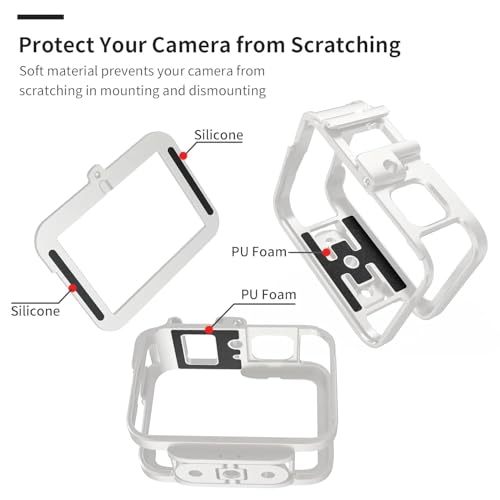 Image of Ultra-Light Metal Protective Metal Frame case for GoPro Camera 9 /10 /11 /12 | 2 Cold Shoe Mount Compatible with 1 /4 Screw mounting