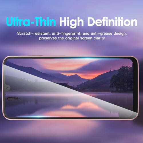 Didisky (2 Piezas Cristal Templado Protector de Pantalla para Samsung Galaxy A26 5G, Antihuellas, Sin Burbujas, Fácil de Limpiar, 9H Dureza,Transparente
