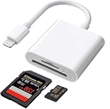 Bankey Lettore schede SD per iPhone e iPad, compatibile SD/Micro SD