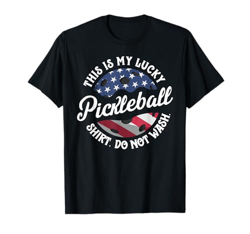 This Is My Lucky Pickleball Shirt For Men Grandpa Dad Ball Camiseta