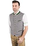 Material: Leinen Grasegger Trachtenweste Trachtengilet Steigl 2- W grau - 54