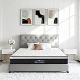 ERUTINRUF Mattress, Medium Firm for Back Support, Memory Foam Hybrid Mattress in a Box, Individually Pocketed Springs (10 inch, Queen)
