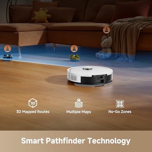DREAME D20 Air Plus Robot Vacuum and Mop Combo with 20,000Pa Suction, Anti-Tangling Tech, Auto-Emptying Dock, Deep Carpet Cleaning and Smart Navigation, White by DREAME - Image 9