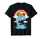 panda rosso t-shirt bambini kawaii panda rosso delfino panda rosso maglietta