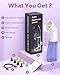 SYLVANTHOS Upgraded Ear Wax Removal Kit, One Piece Waste Tank - Ear Irrigation Flushing System with 4 Modes & 8 Nozzles - IPX7, Safe and Effective Electric Ear Cleaner for Family Use, Type-C (White)