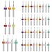 Prasacco 50 Stück Micro Bohrer Set, 0,3mm-1,2mm Wolframstahl Micro Spiralbohrer PCB Druckplatine Gravierbohrer Bits Set für rauen Stein, Schmuck, Stanzen, Gravur (10 Größe, Gemischte Farbe) Set Spiral günstig Kaufen-Prasacco 50 Stück Micro Bohrer Set, 0,3mm-1,2mm Wolframstahl Micro Spiralbohrer PCB Druckplatine Gravierbohrer Bits Set für rauen Stein, Schmuck, Stanzen, Gravur (10 Größe, Gemischte Farbe)