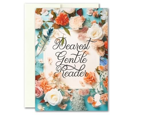Dearest Gentle Reader Bridgerton Lady Whistledown I Burn for You Greeting Card 5x7 inch w/Envelope (Blank Inside)