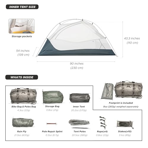Montiro Wander Hawk 1-2 Person Tent