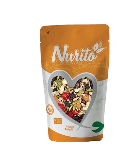 Image of Nurito Dried Fruits Nuts And Seeds (Dried Trail Mix /Breakfast, 250g)