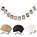 Get Orange 30 pcs DIY Paper Photo Frame Wall Deco with Mini Clothespins and Stickers - Fits 4"x 6" Pictures (10 pcs x Three Color) (30)