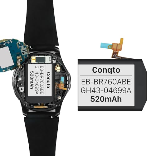 [520mAh] Battery for Samsung Gear S3 Frontier(SM-R760) and Gear S3 Classic, (2024 New Version) Upgrade Replacement Battery for SM-R770, BR760, R765, EB-BR760ABE, GH43-04699A with DIY Repair Tool Kits - Thumbnail 7