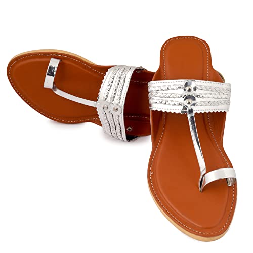 Image of womens footwear Designer Synthetic Leather stylish Kolhapuri for women and girls suitable for any ocassion