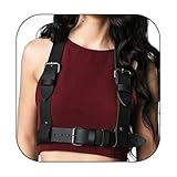 Bmirth Leather Belt Chain Bra Body Harness Belt Waist Body Chain Party Rave Accessories for Women(Leather body chain)