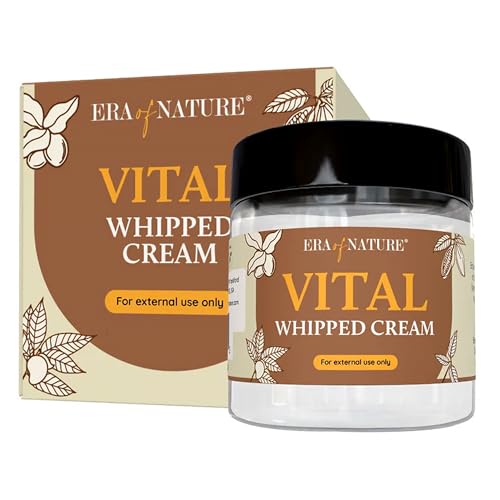 era of nature Mango Whipped Body Cream for Women 16oz - Lightweight Whipped Lotion with Pure Mango - Non-Greasy Body Butter Cream Lotion & Balm Moisturizer for Face, Hair & Dry Skin, Vegan Skincare