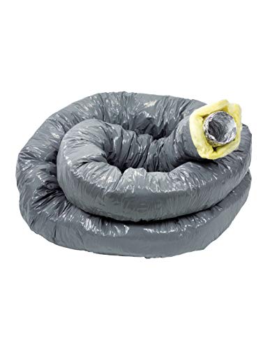 gaine pvc - isolée - int alu - diamètre 125 mm - 6 mètres - epaisseur 50 mm - atlantic 423026
