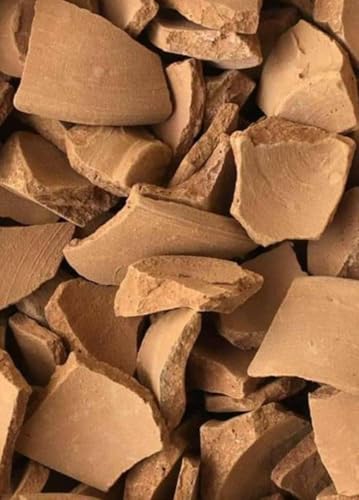 Baked Edible Red Clay Chunks Crispy Clay Chips Roasted Clay Natural Edible Clay Chunks Baked Red 7oz (200g)