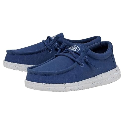 Hey Dude Wally Youth Slub Canvas - True Blue