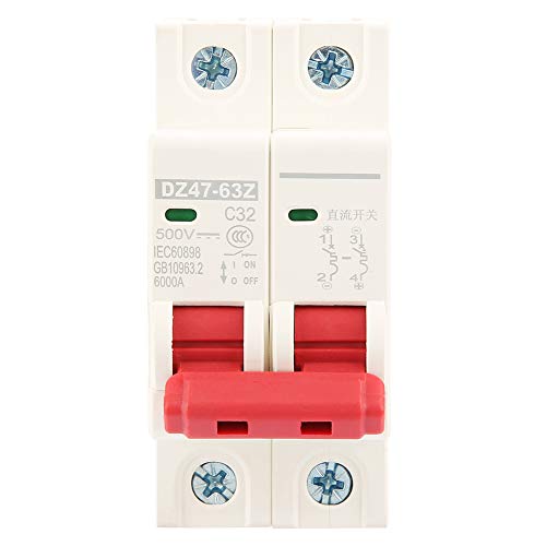 Interruptor De Aislamiento Solar Fotovoltaico 32A 1000V CC - IP66, 4 Polos, Para Instalaciones Solares, Vehículos Recreativos O Barcos