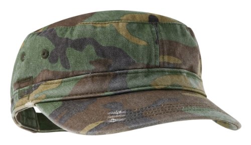 District Threads Distressed Military Hat - Camuflaje Militar - Talla Única miniatura 1