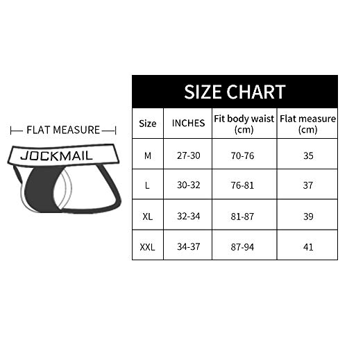 JOCKMAIL Brand Sexy Men underwear jock straps Nylon mesh breathable tanga hombre G-string Thongs gay Underwear men Jockstraps (XL, White) - Image 3