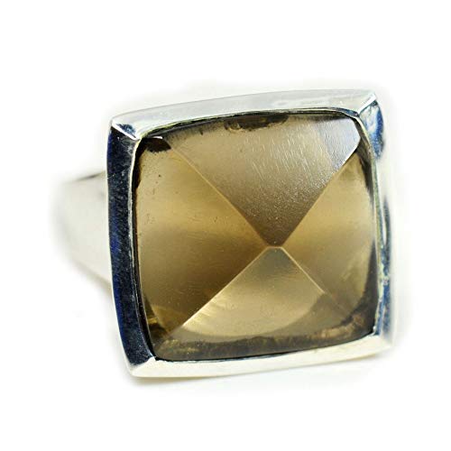 Bague quartz fumé naturel, le bijou tendance en argent pour vos soirées