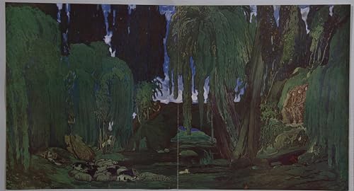 Peinture poster abstraite du ballet Narcisse par Leon Bakst tableau mural 60x90cm