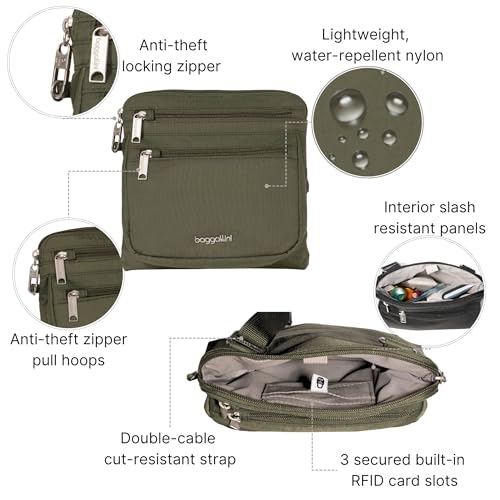 Image of Baggallini Securtex Anti-Theft Crossbody
