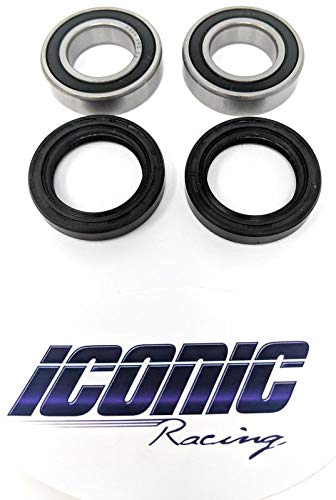 Iconic Racing Front Wheel Bearings and Seals Kit Fits Honda CR125R CR250R CR500R CRF250R CRF450R