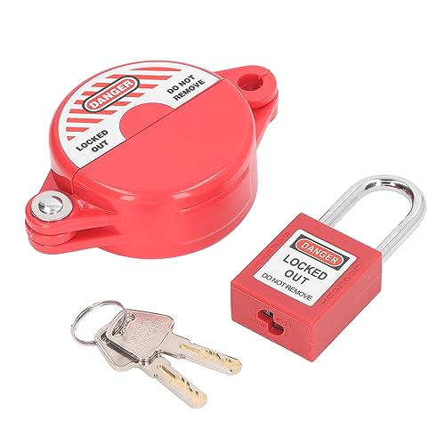 Gate Valve Lockout Device, Rotating Plastic Outdoor Water Hose Protector Babyproof, Valve Lockout Device for 1 inch to 2-1/2 inch Diameter Valve Handles