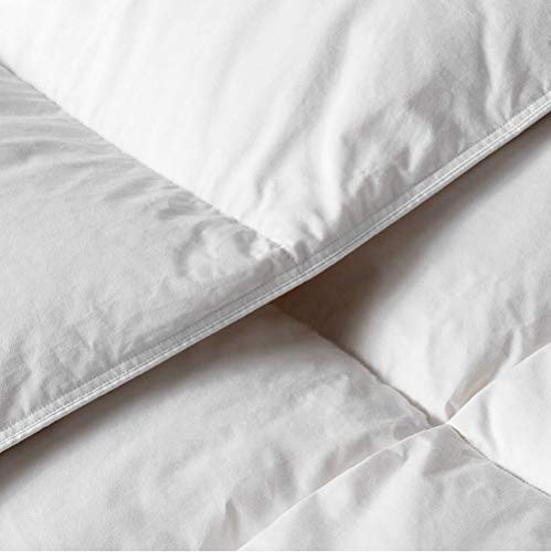 Alpes Blanc Couette été en Duvet/Couette Naturelle été/Extra-légère 130gr / Ultra Douce/Couette Duvet spéciale été/Couette Luxe Grand Confort jumelable (220_x_240_cm)