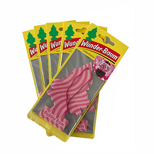 Wunderbaum Lufterfrischer, Bubble Gum, 5 Stück Wunderbaum Lufterfrischer, Bubble Gum, 5 Stück