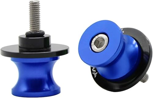 M6 Schwingenschutz Schwingenadapter Ständer Bobbins Spool Racingadapter Ständeraufnahme für MT09 MT-09 MT 09 Blau