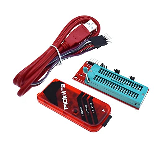 Reland Sun PICKIT2/3/3.5 Programador PIC ICD2 PICKit 2 Programación Adaptador Universal Programador Asiento (Kit 3+socket)