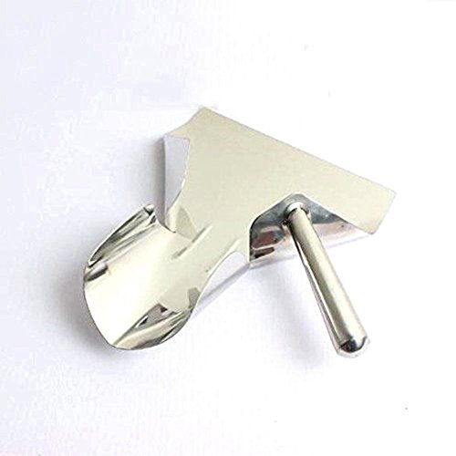 ELEOPTION French Fry Scoop Heavy Duty Stainless Steel Catering Chip French Fry Bagger Scoop Right Handle