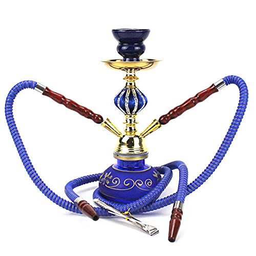 XXIXXV Hookah konventionelle Wasserpfeife mit 2 Schlauch Glasboden Flasche Shisha Nargile Sheesha Narguile Chicha…